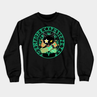 Metal Head Cat Crewneck Sweatshirt